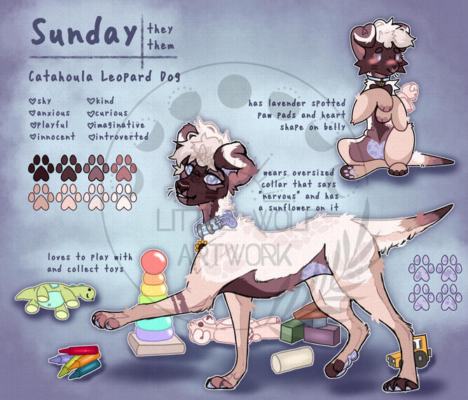 Feral+chibi reference sheet Feral+chibi reference sheet